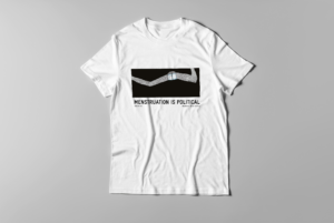 "Menstruation is Political" White T-Shirt product image