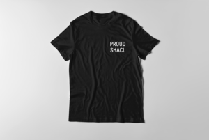 "Proud Shaci." Black T-shirt product image