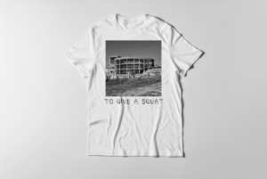"To Give a Squat" White T-shirt product image